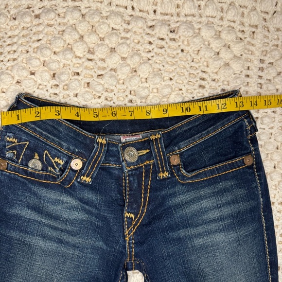 True Religion Julie Womens Size 27 Blue Straight Leg Jeans - Picture 5 of 11